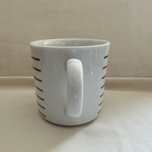 Black and White Stripe Coffee Mug - Picture 3 of 8